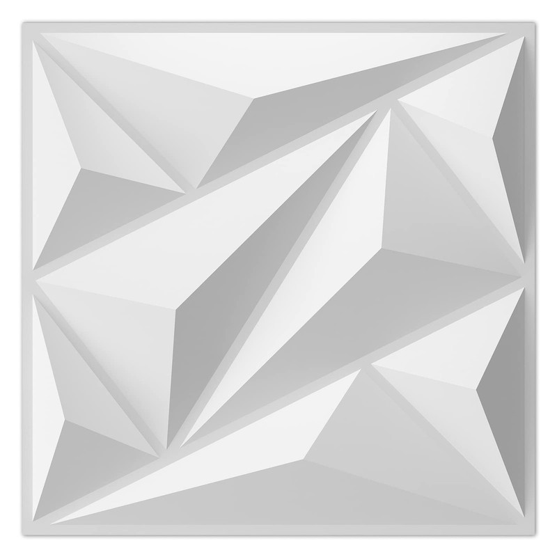 3D Diamond Wall Panels, PVC Textured Décor for Living Room, Bedroom, 32 Sq.Ft.