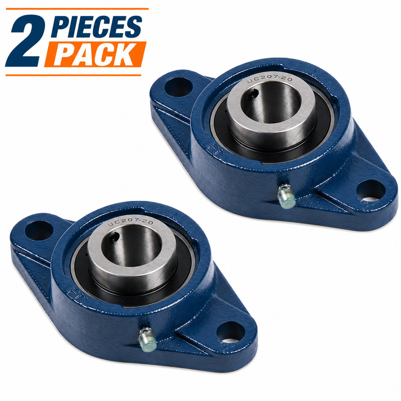 Garage Door Precision Bearing 1 1/4″ ID Cast Iron (2pcs)