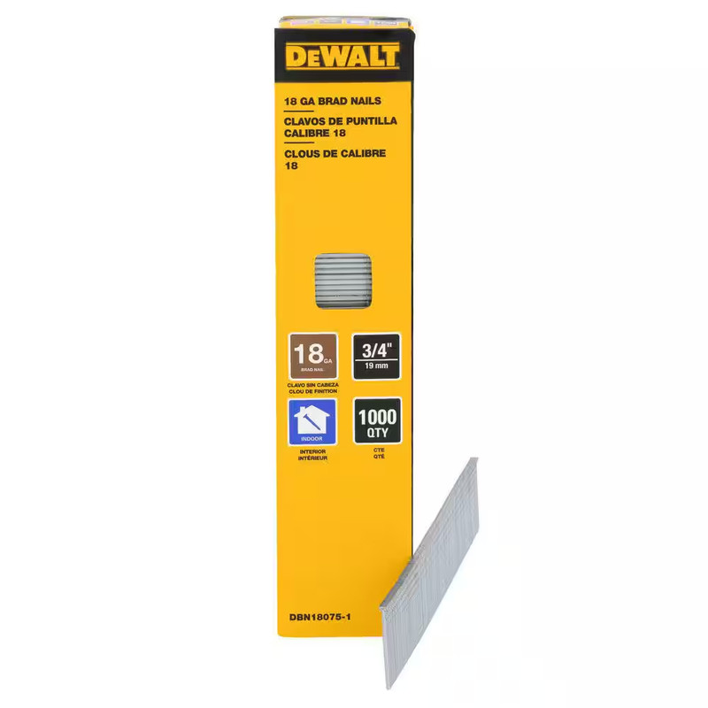 3/4 In. X 18-Gauge Glue Collated Straight Brad Nails (1000-Pack)