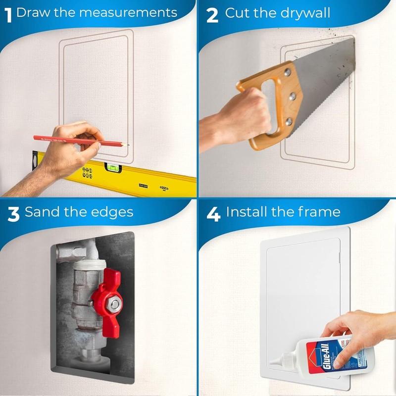 14 X 29 Inch Access Panel for Drywall Wall Hole Cover Heavy Durable Plastic New gallery