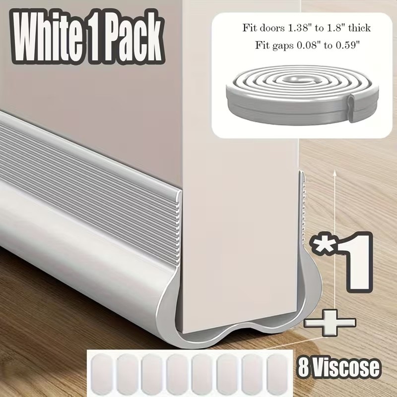 Door Bottom Seal Strip Stopper Under Door Draft Guard Stopper Soundproof Strip