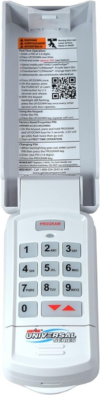 Genie Genuine GUK-R Wireless Universal Garage Door Opener Keypad