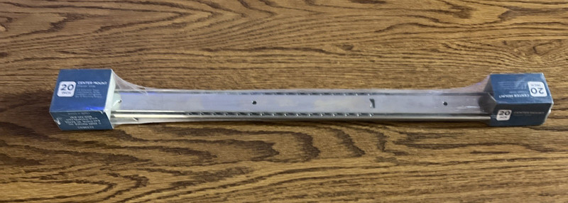 Center Mount Drawer Slide 20in 3/4 Extension Travel 35lb Load Capacity