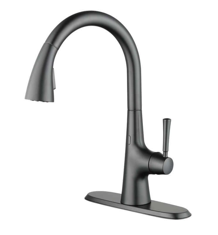 (NEW) Touchless Pull Down Kitchen Faucet in Matte Black