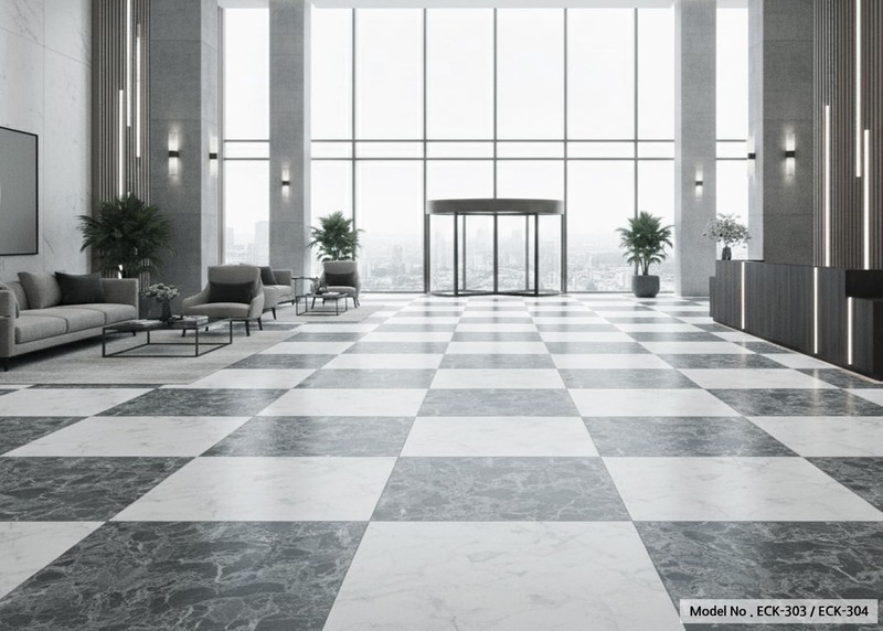 Peel and Stick Rigid Core Marble Pattern Floor Tiles 15.75" X 15.75" Vinyl Fl... gallery