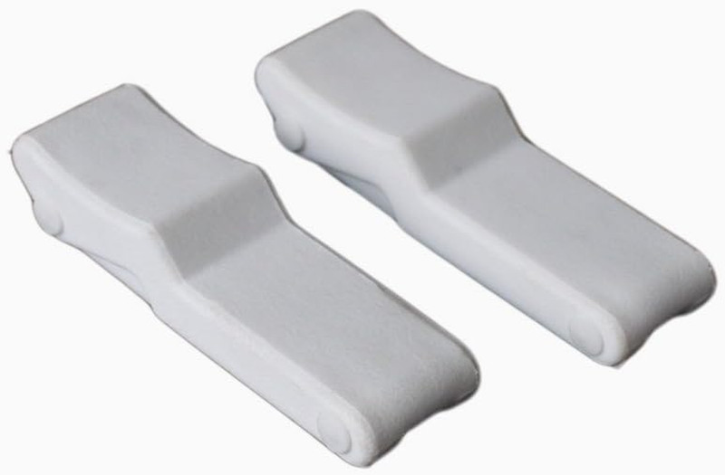 X-Haibei 2 Pcs 4 Inch Flexible Draw Latch Soft White Rubber over Center Boat