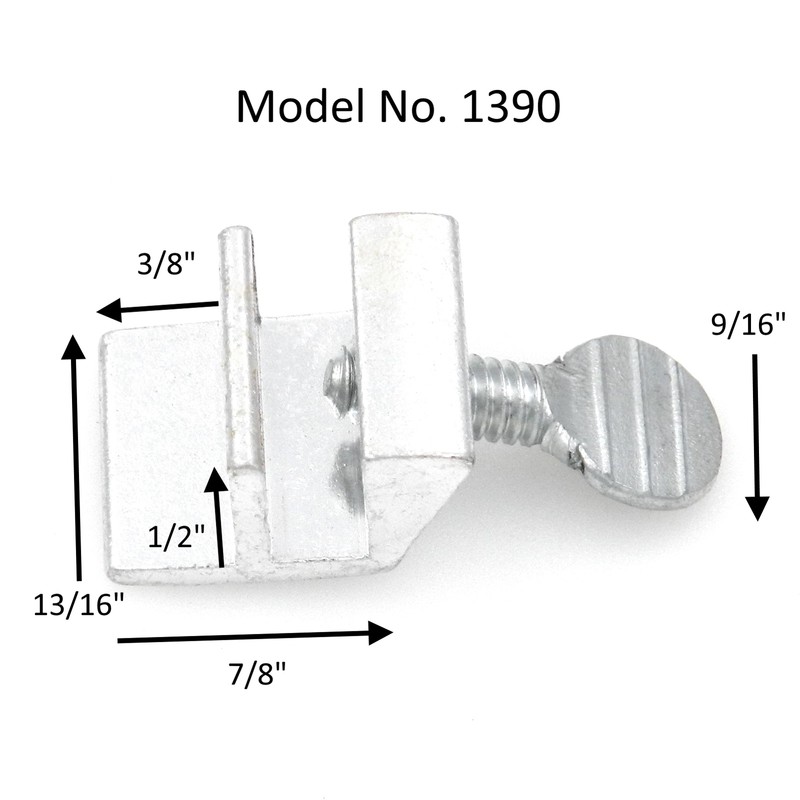 Hickory Hardware Security Adjustable Aluminum Sliding Window Lock 1390 gallery