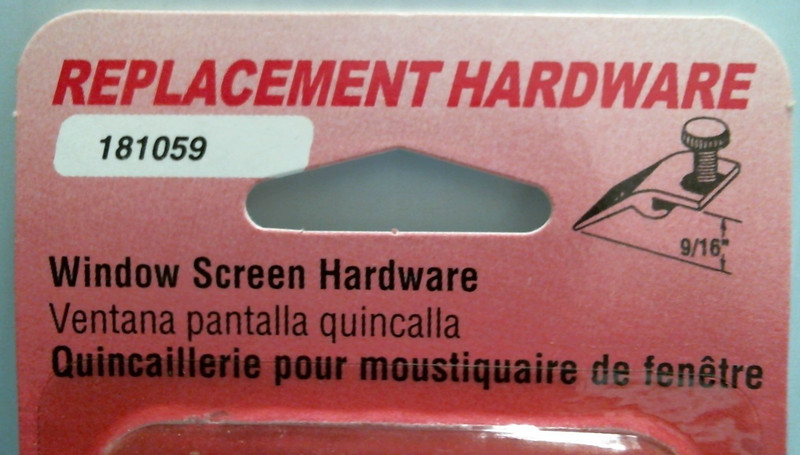 Slide-Co Window Screen Hardware (181059) FS gallery