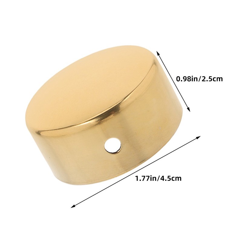 6 Pcs Hand Rail End Cover Stainless Steel Handrail Caps for Curtain Rods gallery