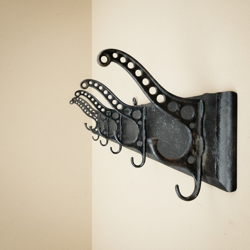 Railroad Train Antique 5 Hook Hat Coat Rack Wood Board 31" Pullman