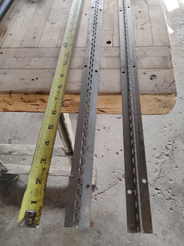 (2) 1" x 56" Continuous Piano Hinge Unfinished Stainless Steel gallery