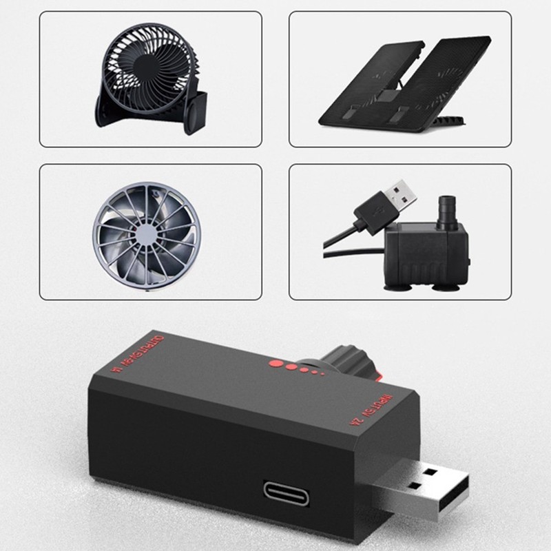 DC5V2A 5W Adjustable Fan Controller with Switch for USB Fans and Water Pumps gallery