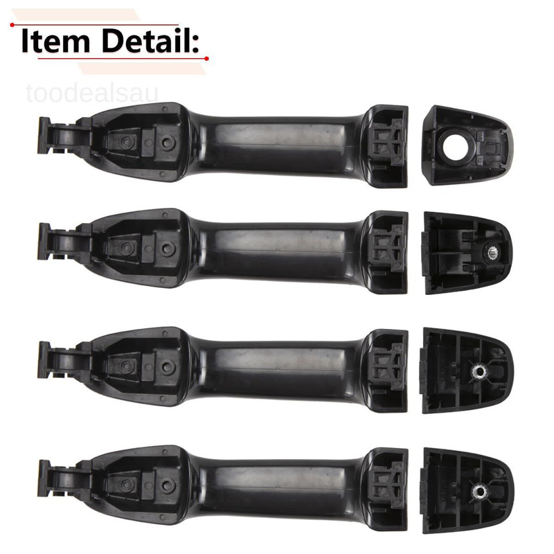 1Set Exterior Door Handle Compatible with Toyota Camry 2012 Black gallery