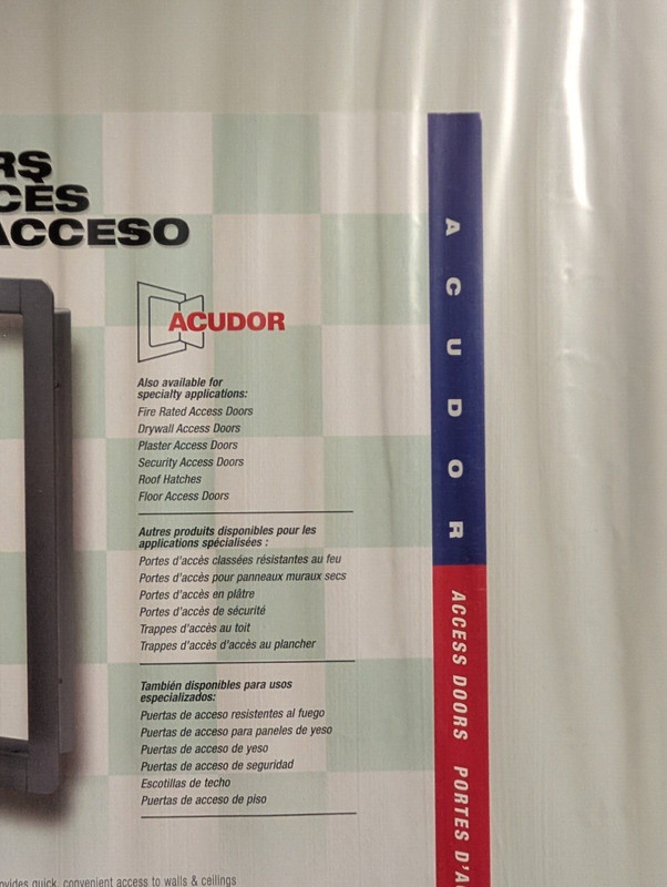 Acudor, Model ED-2002, Metal, Flush Access, Wall Access Door 12" x 12", White gallery