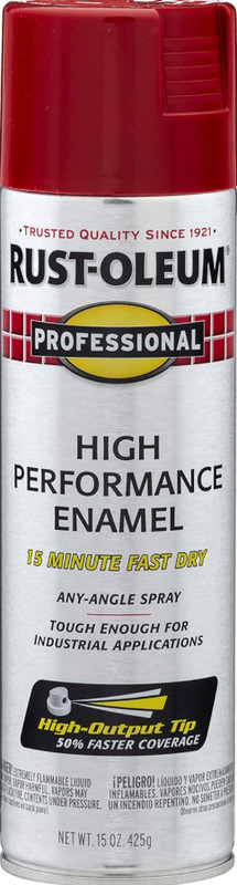 Rust-Oleum Professional High Performance Enamel Spray Paint Gloss Safety Red USA gallery