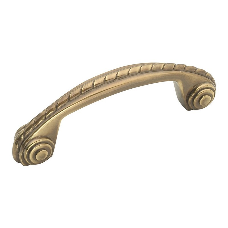 Hickory Designer Collection 3-in Polished Solid Brass Cabinet Pull Handle