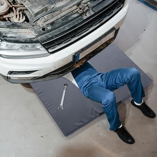 Foldable Mechanic Pad, 36x60 Inch Roll Up Work Pad Oil Spill Mat with Grey gallery