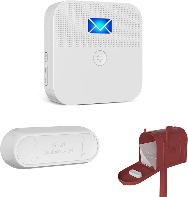 Mailbox Alarm Mail Chime Notification System-Mail Alarm 600 Ft Long Range Wirele