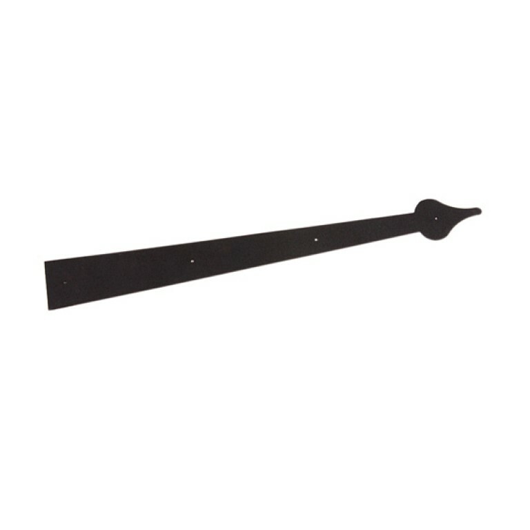Door Decorative Yorktown Strap Hinge Powder Coated Crinkle 24″ x .075″ Thick