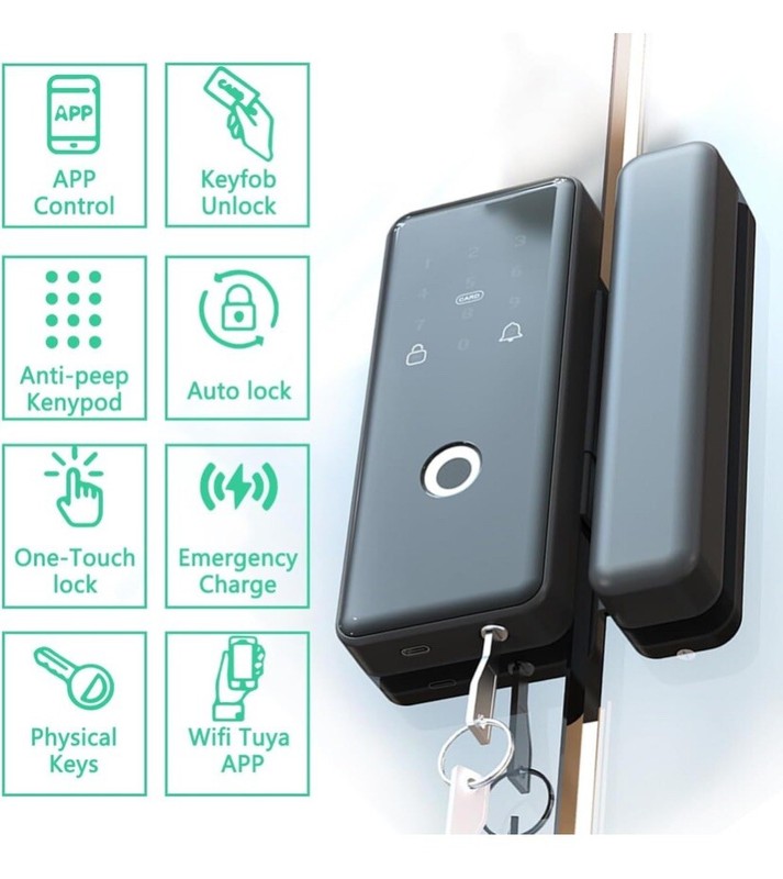Smart Door Lock Fingerprint / APP / Password / Card / Key 5 In 1 WiFi gallery