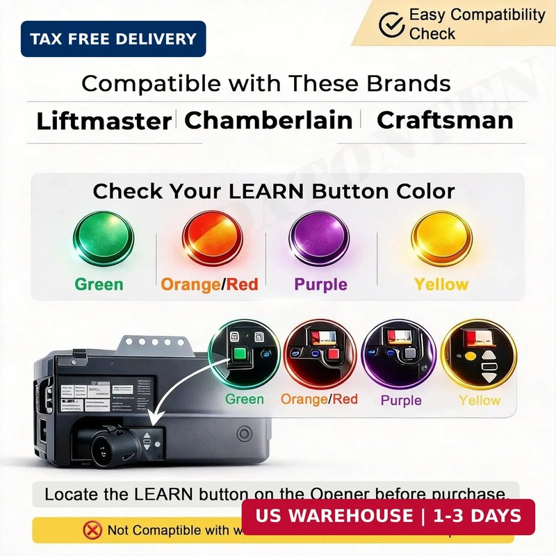 2 Replacement for Liftmaster Chamberlain Sears Craftsman 893MAX Garage Door Open gallery