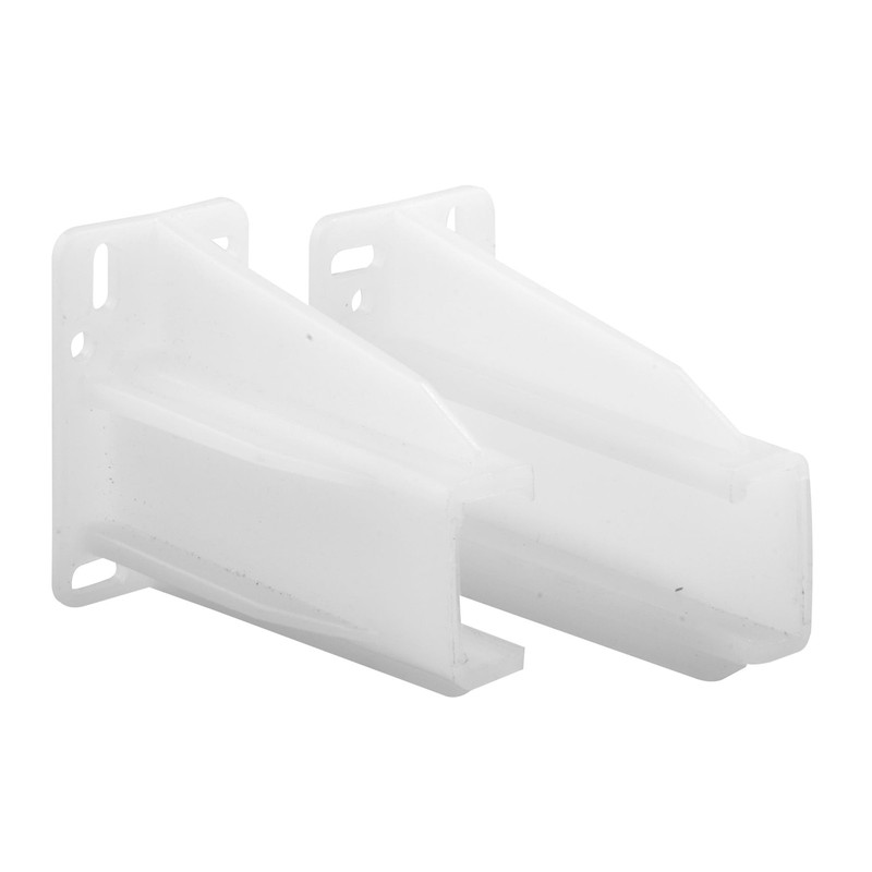Prime-Line R 7227 Rear Drawer Track Back Plate – 5/16 in. x 7/16 in., White
