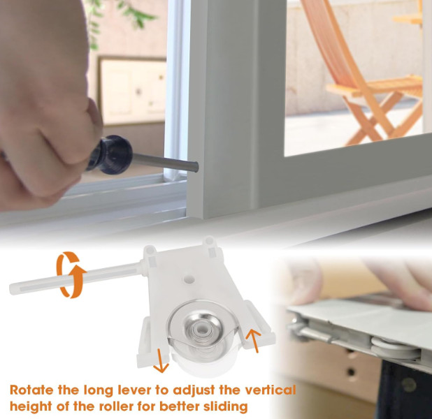 2 Pack Sliding Screen Door Lower Roller Assembly, Compatible with Andersen Part gallery