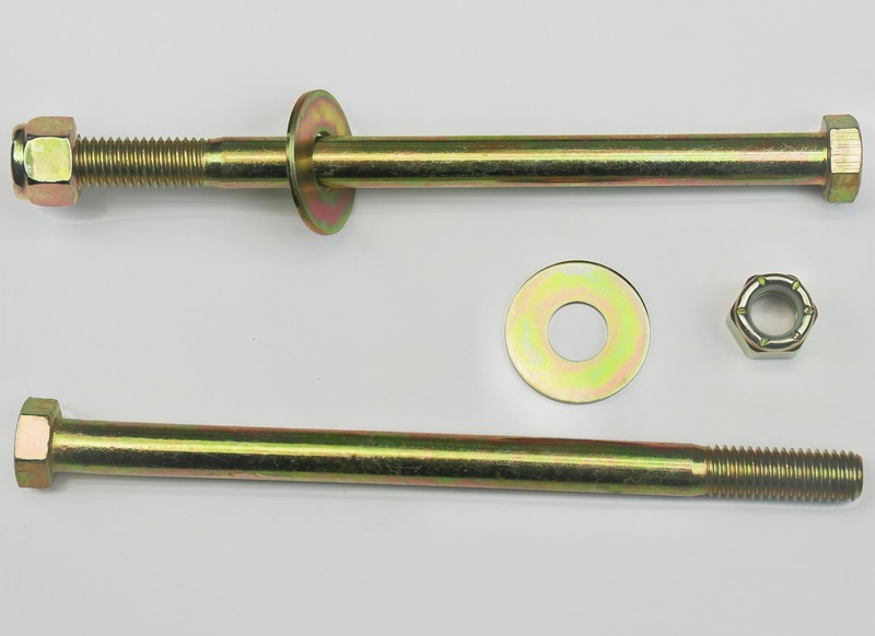 1/2" x 7-1/2" Hex Head Bolt by Color Galvanization with Nylon Lock nut and La... gallery