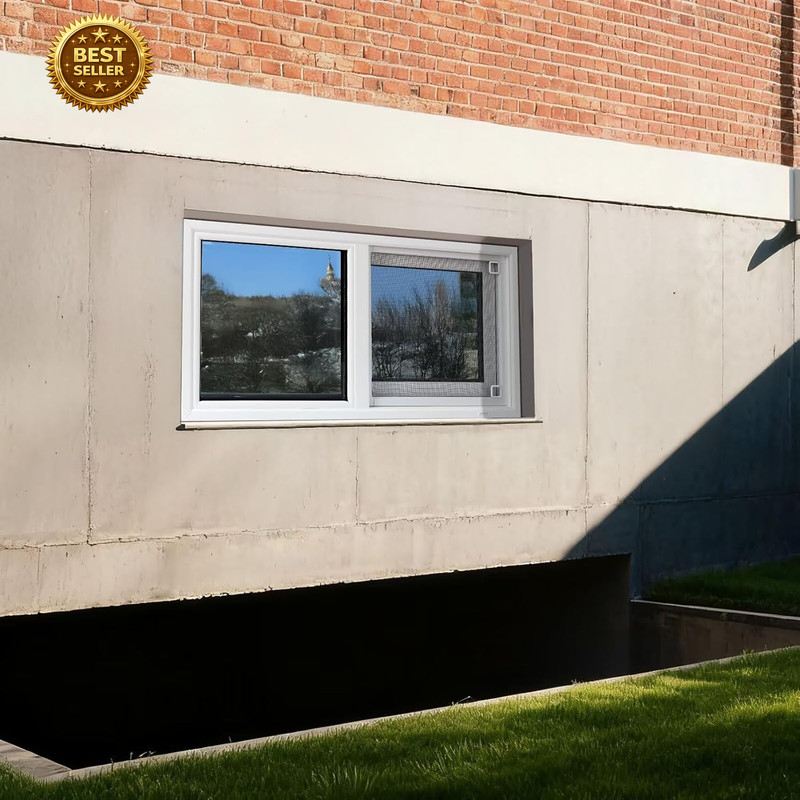 Vinyl Basement Window, 32" X 14" Slider Window with Double Pane Insulated Temper gallery