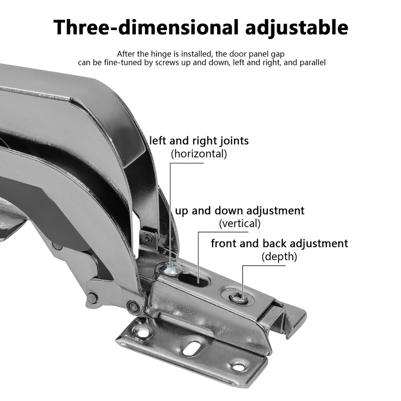 2PCS Lateral Opening Door Hinge Set 19.8lb 180�� Parallel Door Sliding gallery