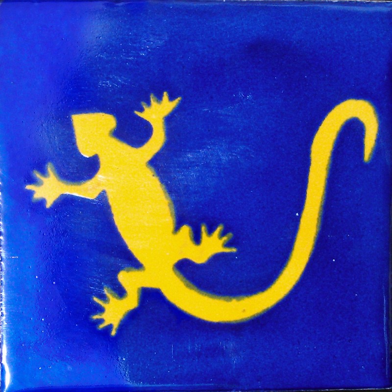 #C122) Mexican Tile sample Ceramic Handmade 4×4 inch, GET MANY AS YOU NEED !!