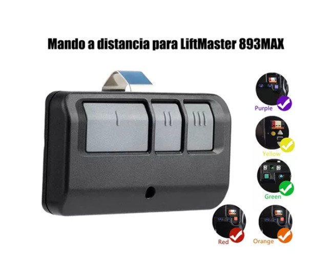 10PCS LiftMaster 893MAX 3 Button Visor Remote Control Garage Door Opener gallery