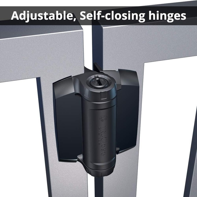Adjustable TruClose Gate Hinges for Metal Structures, 154lb Max Weight, 2 Count gallery