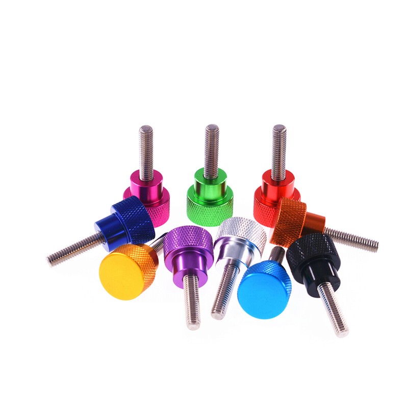 Stainless Knurled Thumb Screws M5M6M8M10 UNC Alu Grip Knob 10mm Long Multicolor gallery
