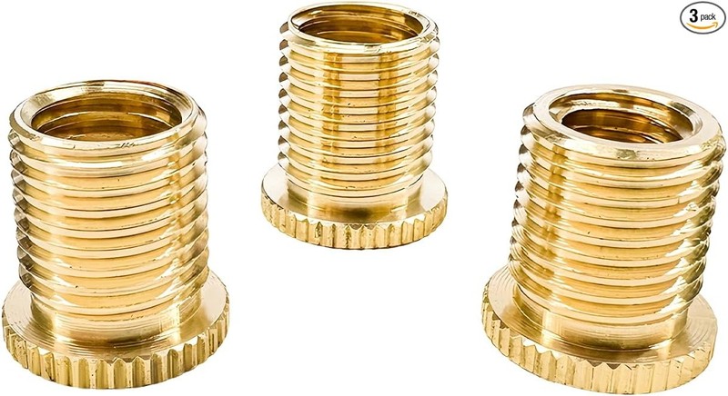 Thread Adapters for Shift Knobs, M8 x 1.25 / M10 x 1.25 / M10 x 1.5 Brass, Unive