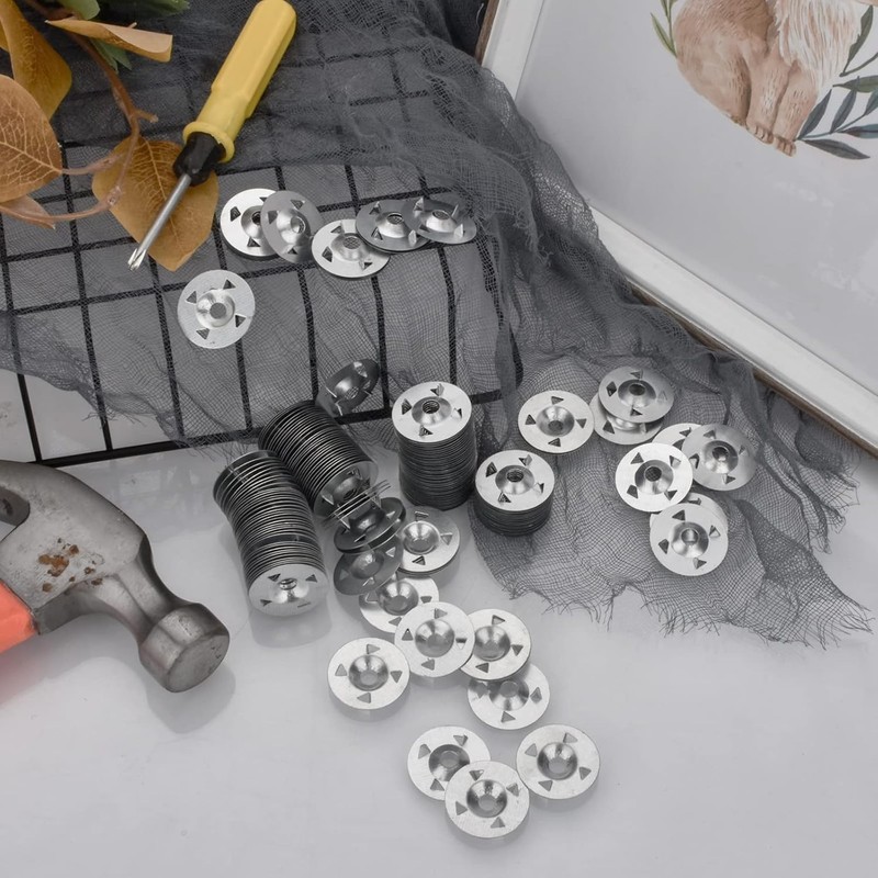 Efficient 150 Pcs Foam Board Fasteners - 1-1/8 Inch for Diverse Installations gallery