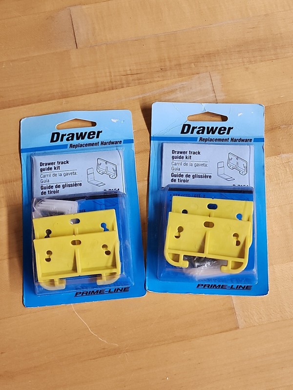 Drawer Track Guide Kit2-1/2in,No R 7154, PRIME LINE Set of 2 New