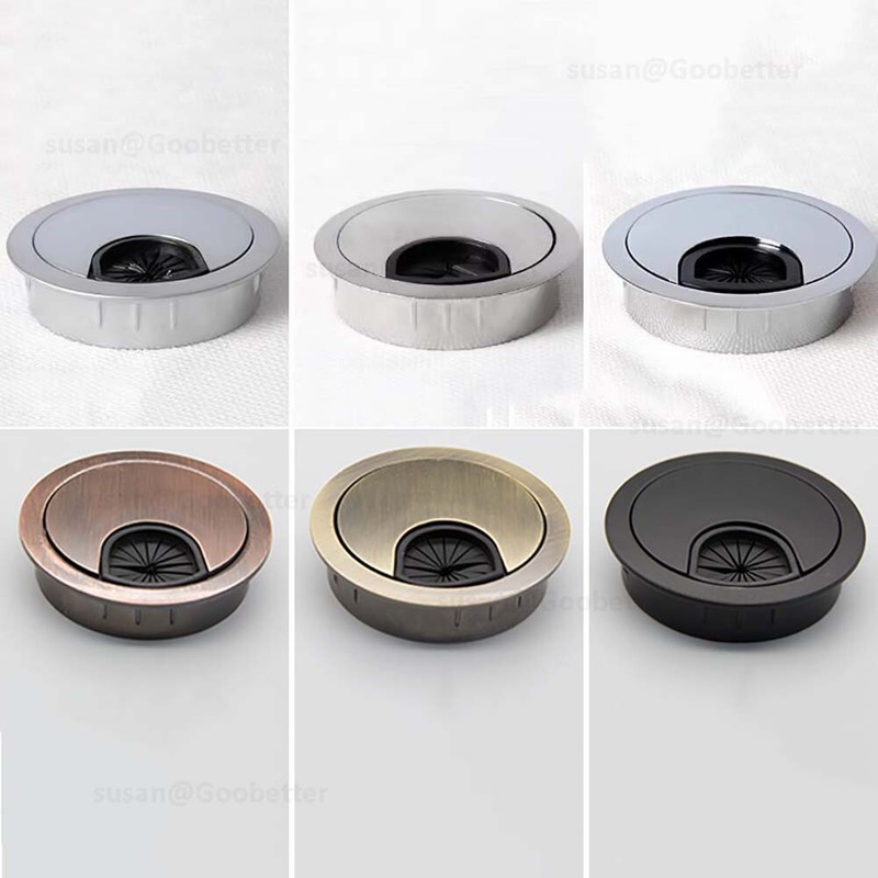 PC Computer Desk Table Grommet Cable Tidy, Port Outlet Wire Hole Surface Cover gallery