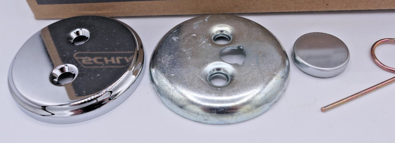 SCHLAGE HANDLESET DUMMY INSIDE F94 ACC 625 RH 1 3/4 DR (RIGHT HAND) BRT CHROME gallery
