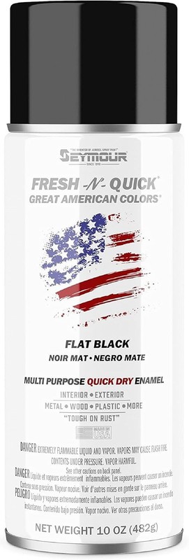 Effortless Restoration with Fast-Drying Flat Black Spray Enamel - 16 oz Can gallery