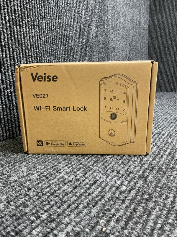Veise Battery Operated WiFi Smart Lock With Lever Model VE029 Matte Black