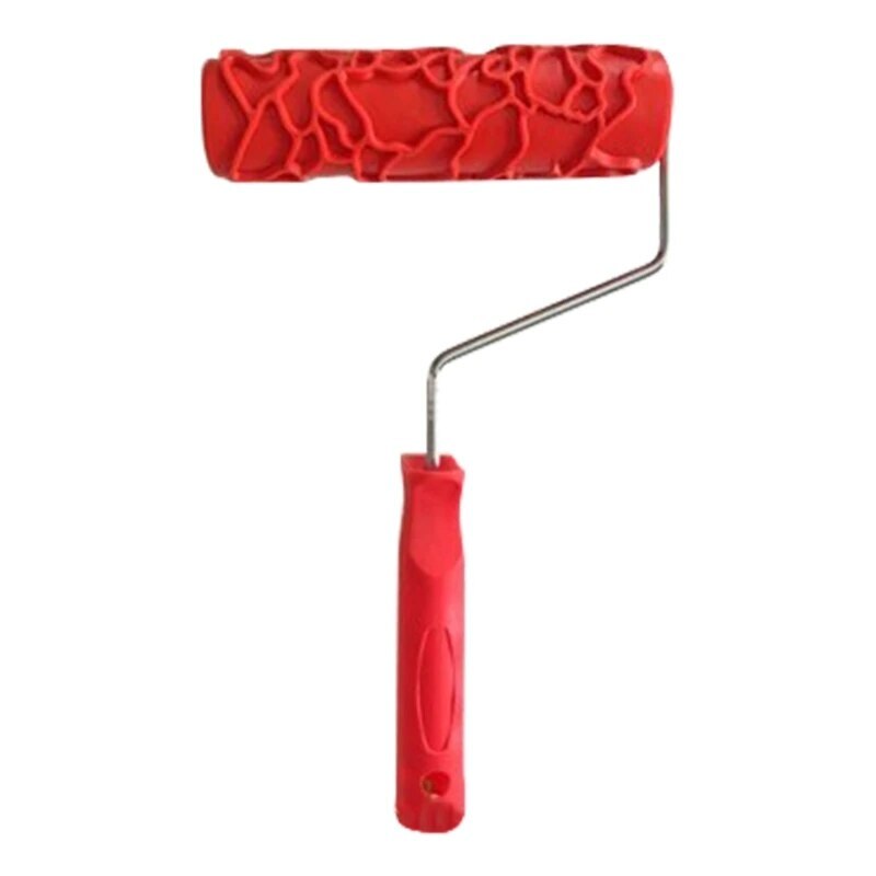 Embossed Texture Painting Tools Decorative Paint Roller Pattern For Wall Rubber gallery