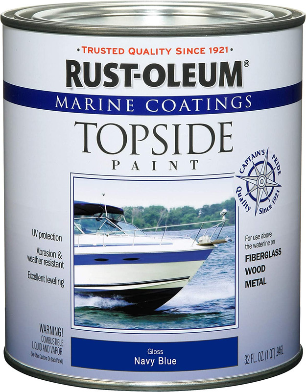 , Navy Blue, 207002 Marine Topside Paint, 1-Quart, 32 Fl Oz (Pack of 1), 11