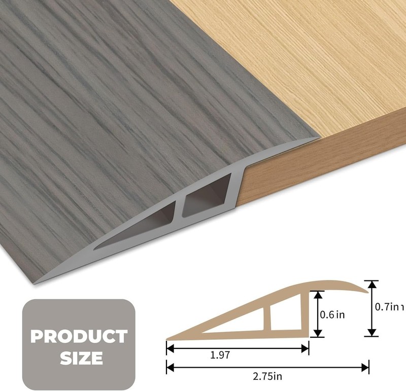 Door Threshold Ramp Floor Transition Strip 72 inch, 1/2'' ~ 3/5'' Thresholds Ram gallery
