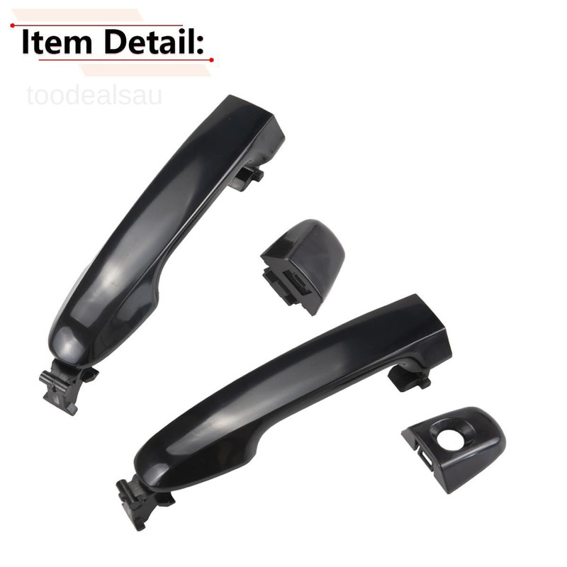 1Set Exterior Door Handle Compatible with Toyota Camry 2012 Black gallery