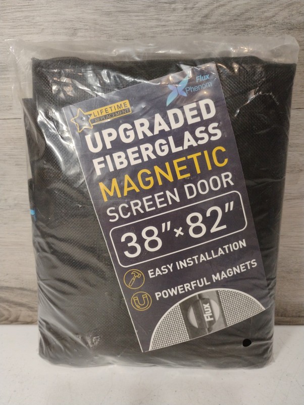 Upgraded Magnetic Screen Door Thicker 250g/m²Fiberglass Fit Doors to 38×82 Inch