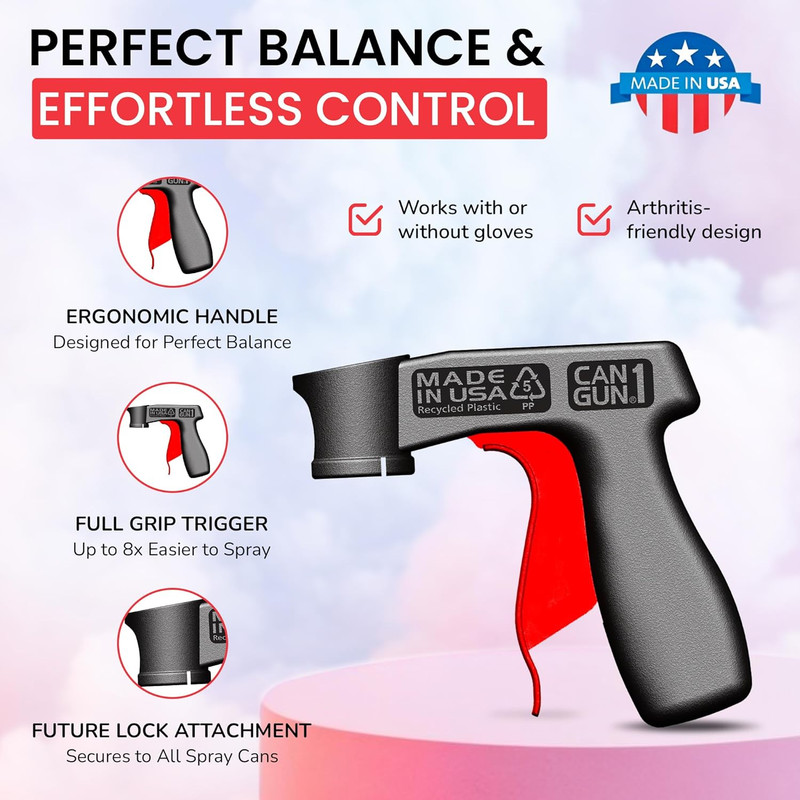 Safeworld Instant Aerosol Trigger Handle Can-Gun, Converts Spray Cans to Spray G gallery
