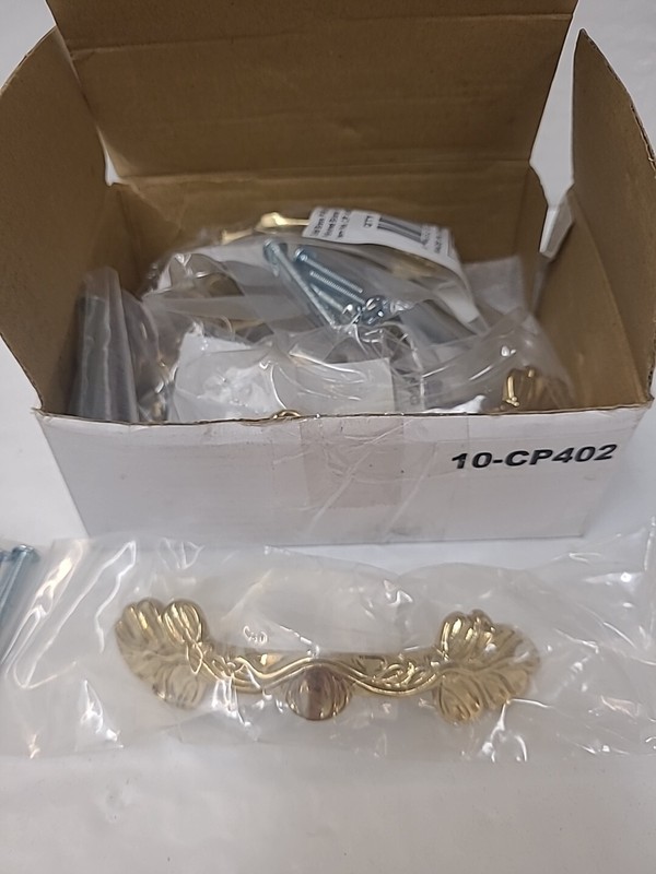 Lot Of 6 RK International CP 402 Solid Brass Cabinet Pull Polished Brass