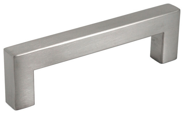 Square Bar Pull Handle Kitchen/Bath Cabinet Hardware Nickel Stainless Steel 192