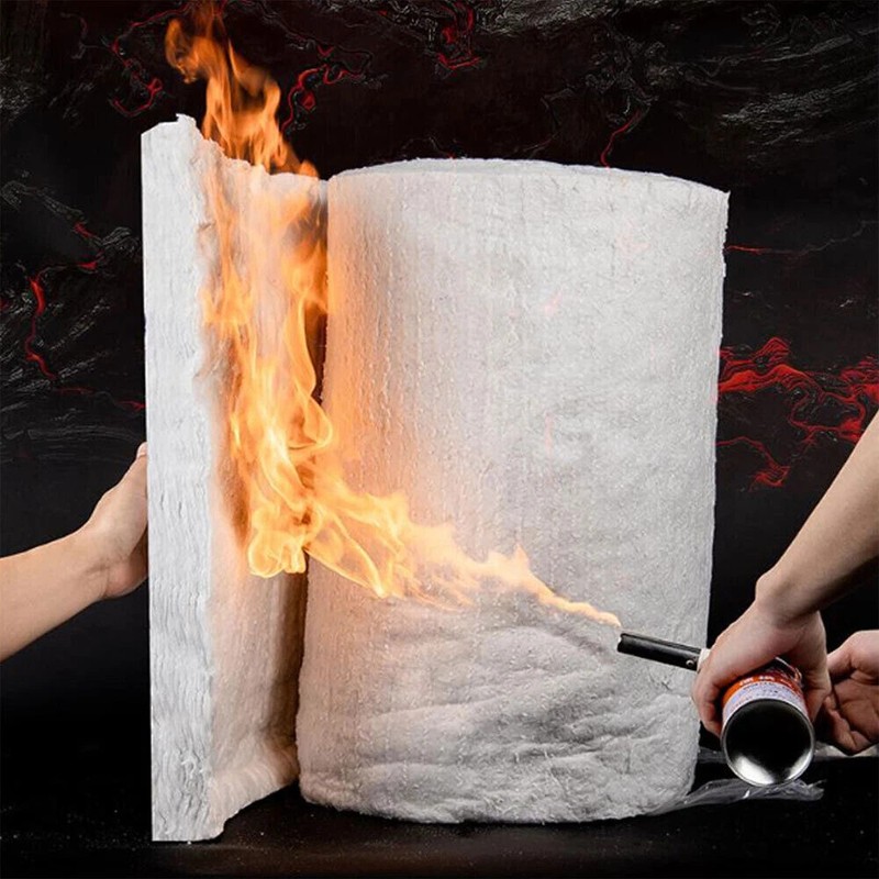 Durable Ceramic Fiber Insulation Mat apply to Wood stove baffle insulation 10mm gallery